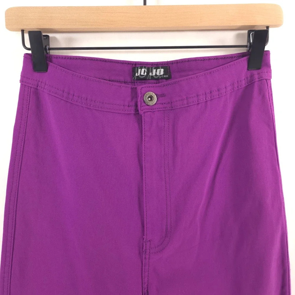 JC &‎ JQ Women's Jeans Estilo XL Purple High Rise Spandex Stretch